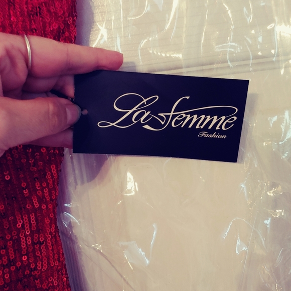 Red sequin lafemme size 4 - Picture 5 of 9